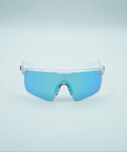 Alternative view of DL-EVO DRAFT Montatura full trasparente, lente azzurra specchiata.