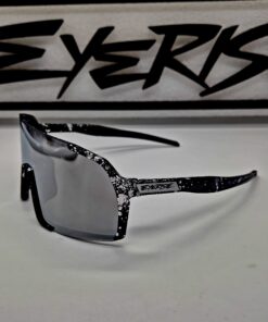 DL-EVO 11 Nero gocce argento, lente mirror..Verniciati a mano.