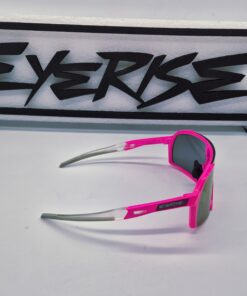 Alternative view of DL-EVO 11 Viola fluo glitterato, lente viola. Verniciati a mano. (Copia)