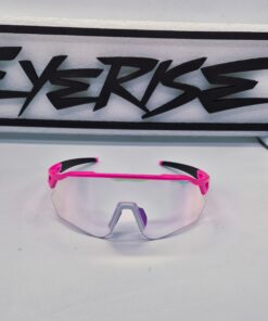 Alternative view of DL-EVO ROAD Viola fluo con glitter, lente fotocromatica viola.