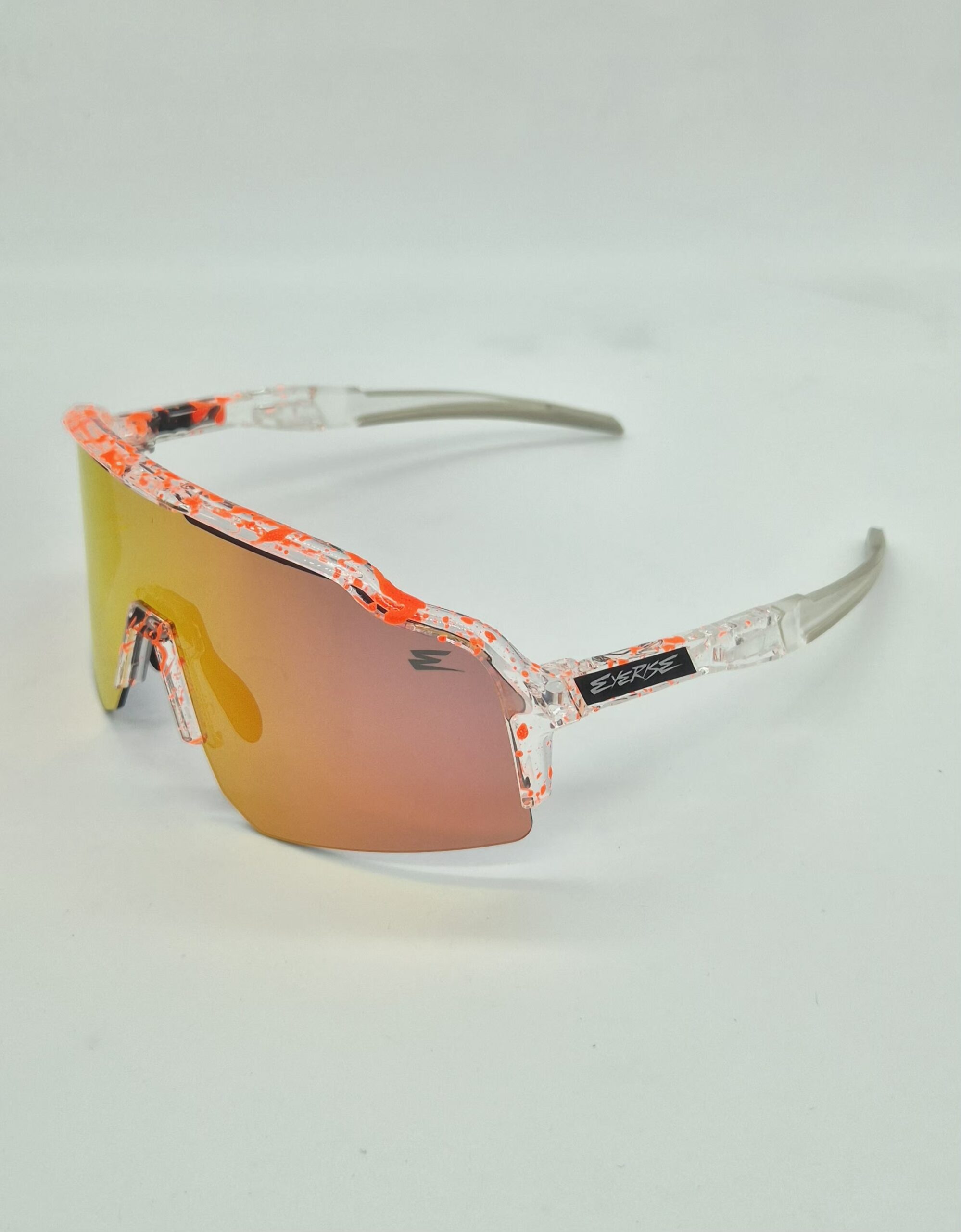 DL-EVO35 TRASPARENTE GOCCE ARANCIO FLUO